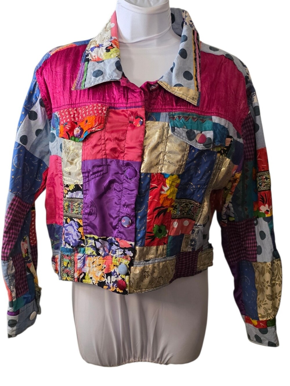 CANDIES JACKETS Patched Crop Coat